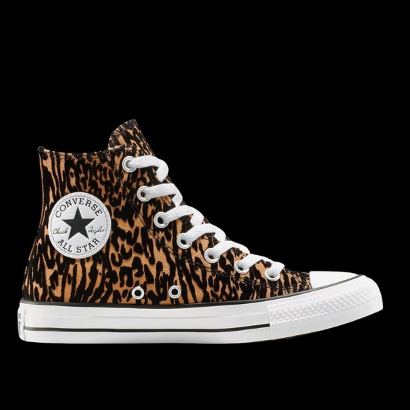 Converse Shoes - Converse Chuck Taylor All Star Sneaker Women 6.5 Animal Print Velvet Burnout NEW